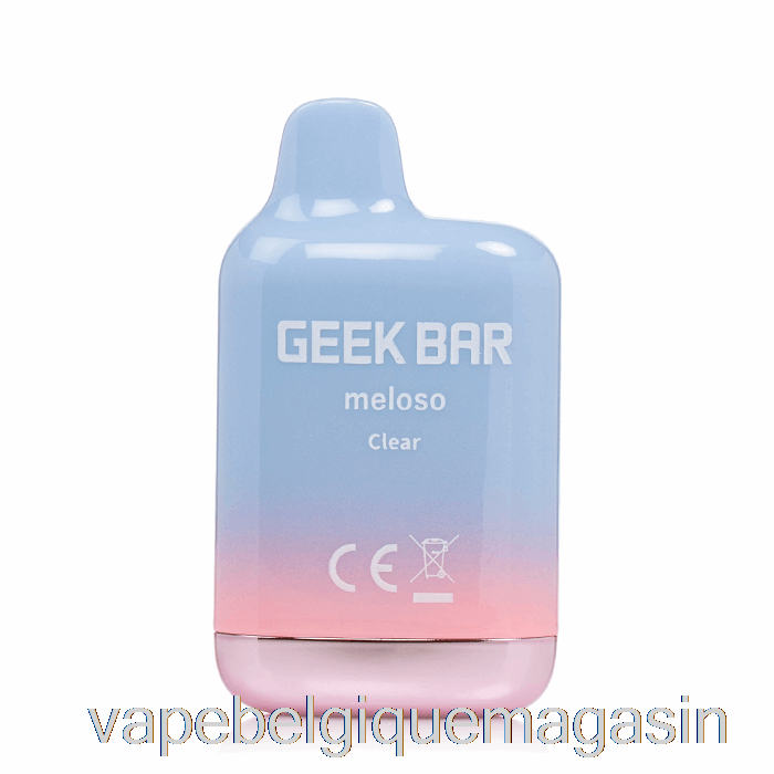 Vape Belgique Geek Bar Meloso Mini 1500 Jetable Clair